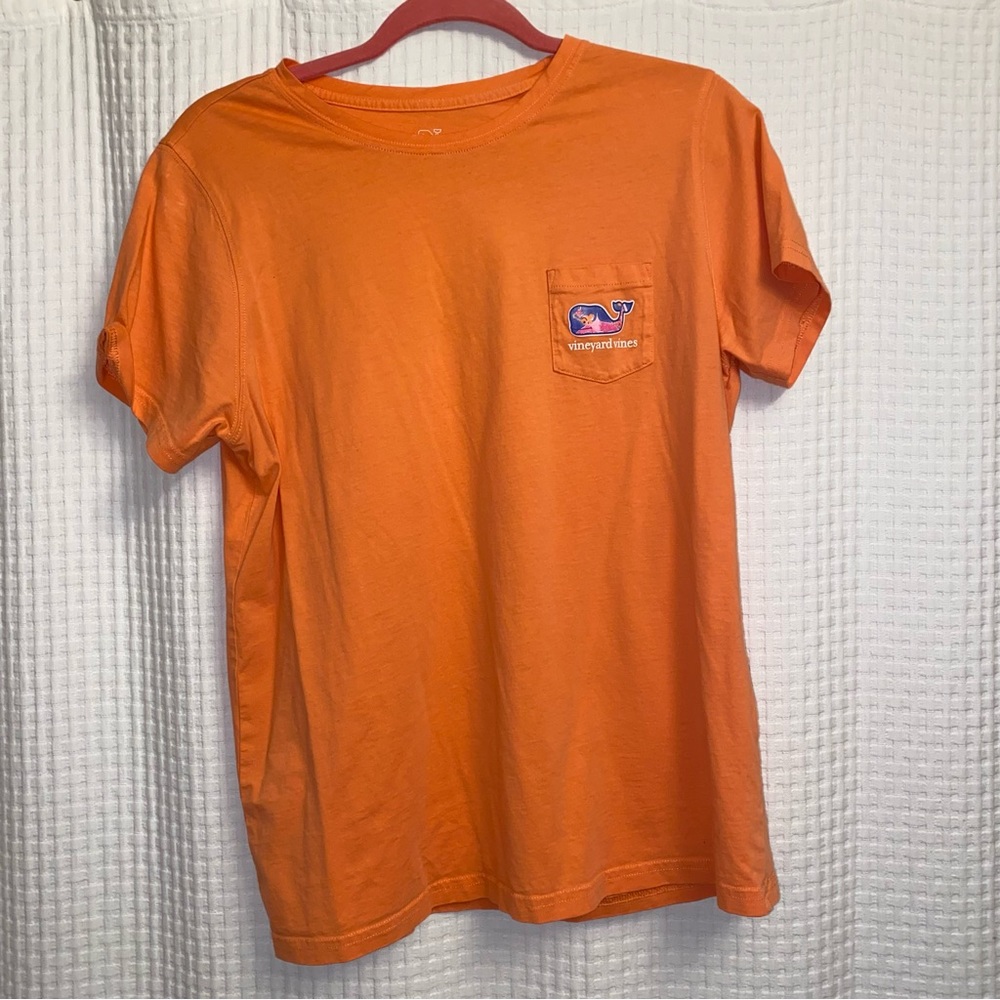 Vineyard Vines Orange Pocket Tee Size: Large (L)
